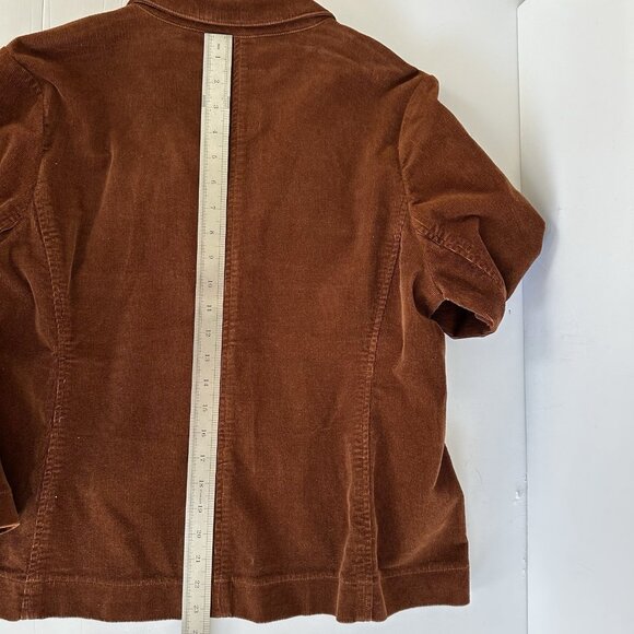 I Jeans by Buffalo Corduroy Blazer Tanya L Brown Elbow Patch Equestrian Academia - Picture 11 of 16